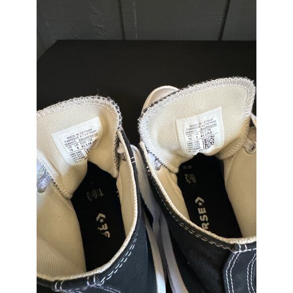 Converse Chuck Taylor All Star Move Platform High top Sneakers Black White Sz 10 - Picture 12 of 13